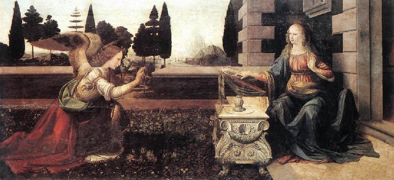 LEONARDO da Vinci Annunciation  sgt66 oil painting image